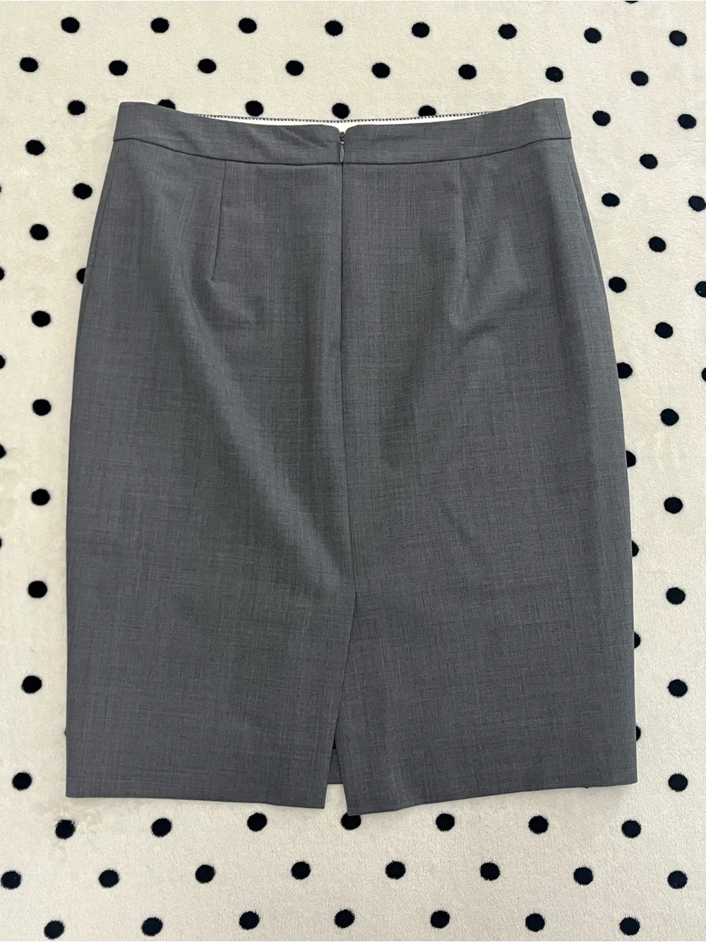 J. Crew No. 2 Pencil Skirt in Italian Stretch Wool Gray Size 2_8
